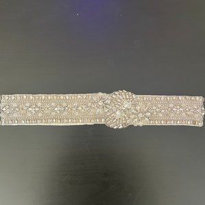 Monique Lhuillier Crystal Wedding Belt